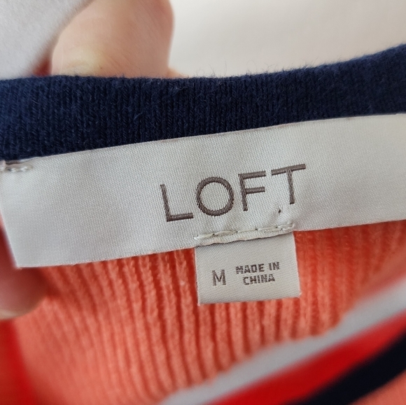 LOFT Color Block Sweater Vest M - Picture 6 of 6